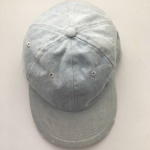 denim baseball cap